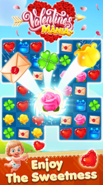 Valentine Mania  Match 3 Puzzle