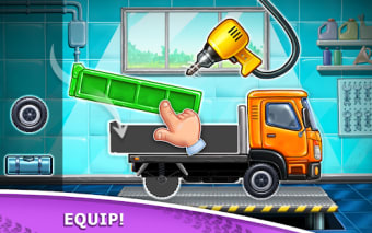 Truck games for kids - build a house car wash