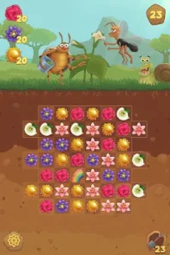 Flower Book Match3 Puzzle Game