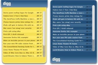 Digg.com RSS Widget