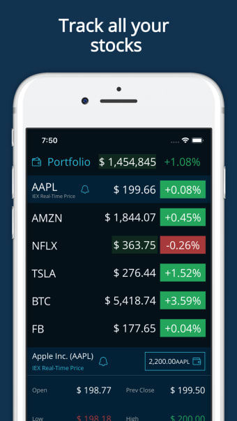 LiveQuote: Stocks  Cryptos