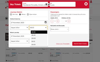 LNER Time Selector Additions