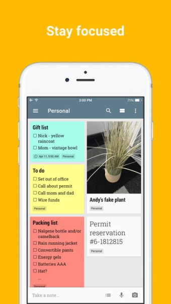Google Keep - Notes and lists