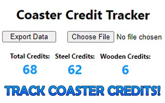 Coaster Credit Tracker