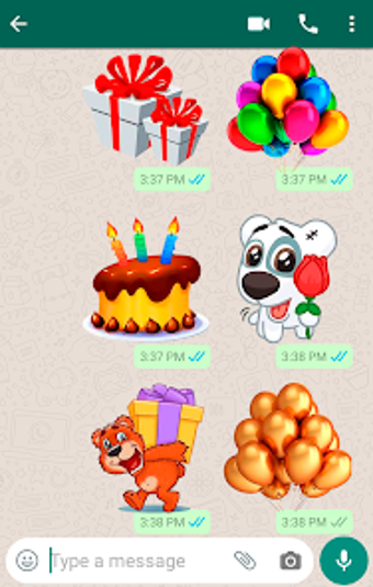 Happy Birthday Wishes Stickers