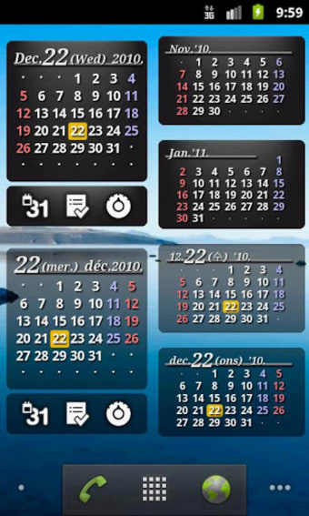 S2 Calendar Widget