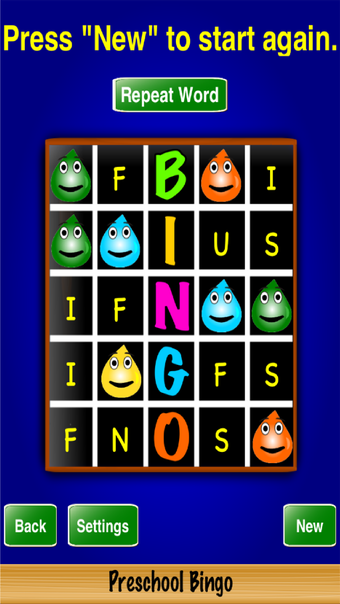 Preschool Bingo