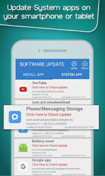 Apps  System Software Update