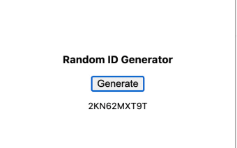 Random ID Generator
