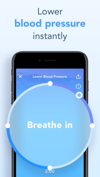 Blood pressure app BreathNow