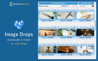 Image Drops: Downloader & Viewer for web images