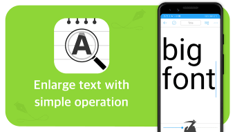 Big Font Notes - Change font size