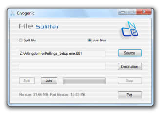 Cryogenic FileSplitter
