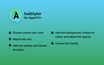 Apple TV SubStyler : customize subtitles