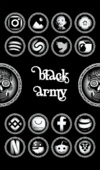 Black Army Diamond - Icon Pack