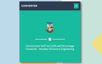 SGPI to CGPA Converter - Mumbai University