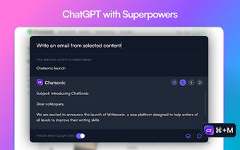 ChatSonic - ChatGPT with super powers