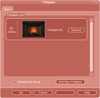 3D Fireplace Screensaver