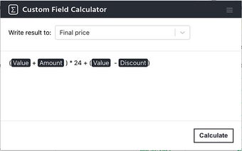 Custom Fields Calc