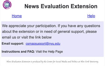 News Evaluation Extension