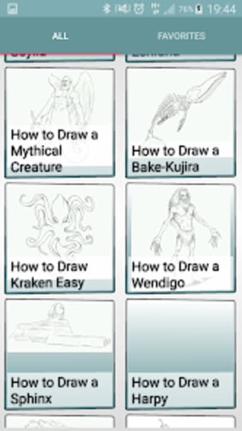 Drawing mythical creatures