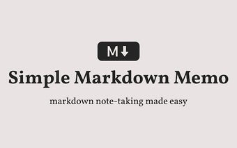 Simple Markdown Memo