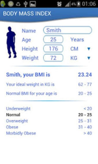 Health Calculator - BMI  WTH
