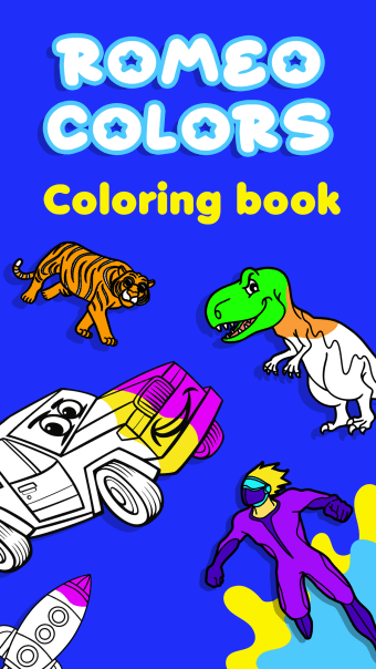 Coloring book kids games Romeo