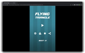 Flying Triangle Game - HTML5 Game