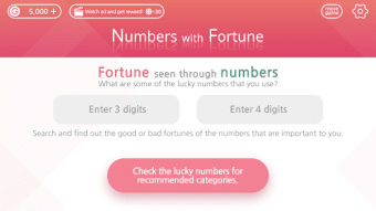 Numbers with Fortune