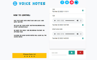 Voice Notes