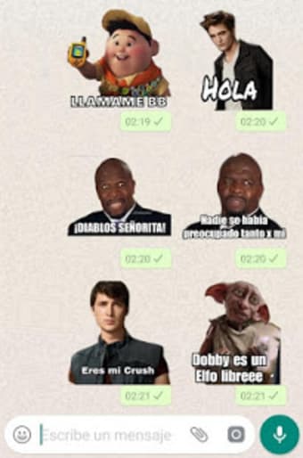 Frases de Películas en español. Stickers WhatsApp