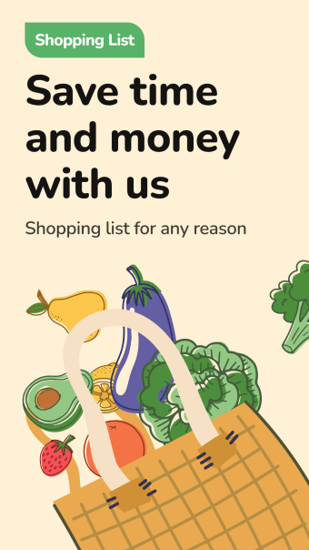 Grocery list. Shopping list