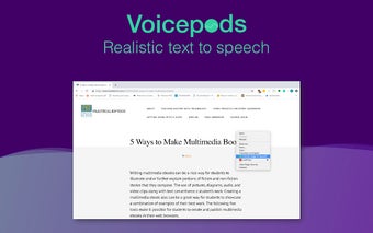 Voicepods - Realistic Text to Speech