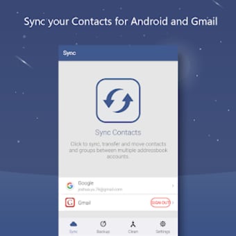 Contacts Sync Transfer and Backup