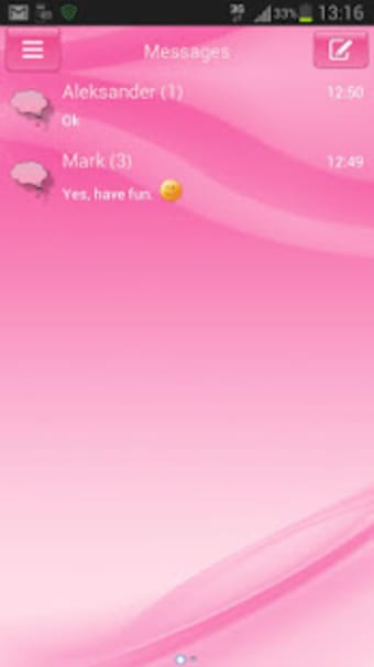 Pink Style GO SMS Pro