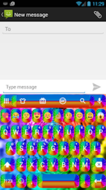 Emoji Keyboard Shading Rainbow