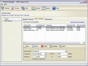 Vehicle Manager 2006 Fleet Edition