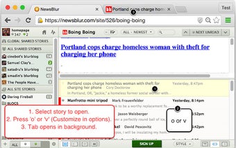 Background Tab for NewsBlur