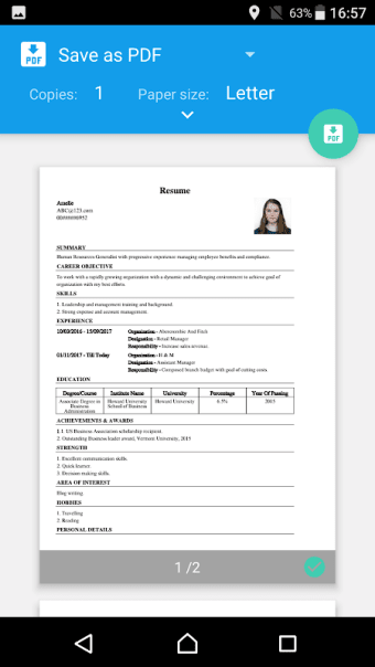 CV Maker Resume PDF Editor