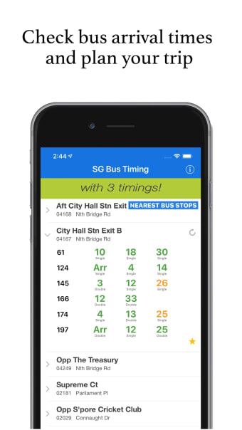 SG Bus Timing App