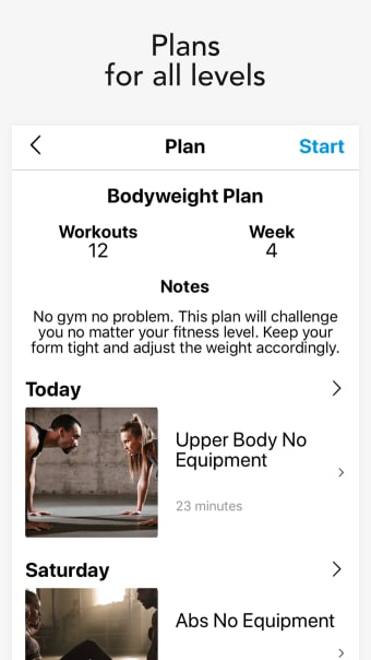 Gymaholic Training Fitness App