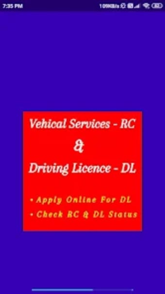 Driving License and Status