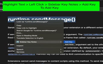 Sidebar Key Notes