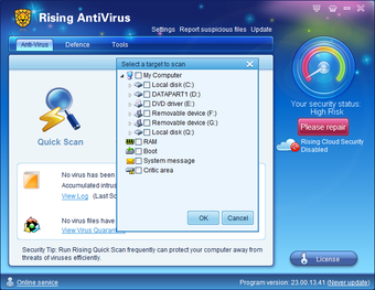 Rising antivirus как пользоваться