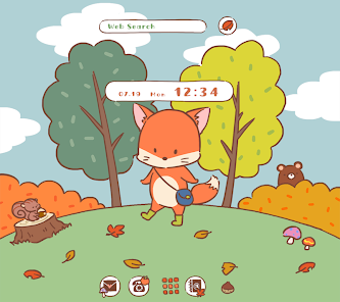 Cute Wallpaper Fall Fox Theme