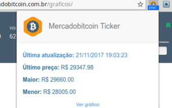 Mercado Bitcoin Ticker