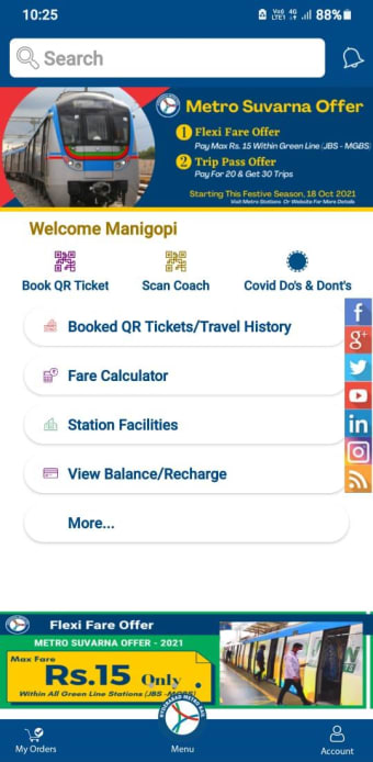 TSavaari - Official App of Hyderabad Metro Rail