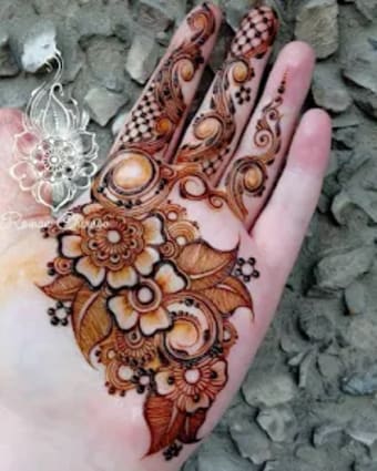 نقش  حناء جميل henna
