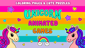 Unicorn Coloring Puzzle Games